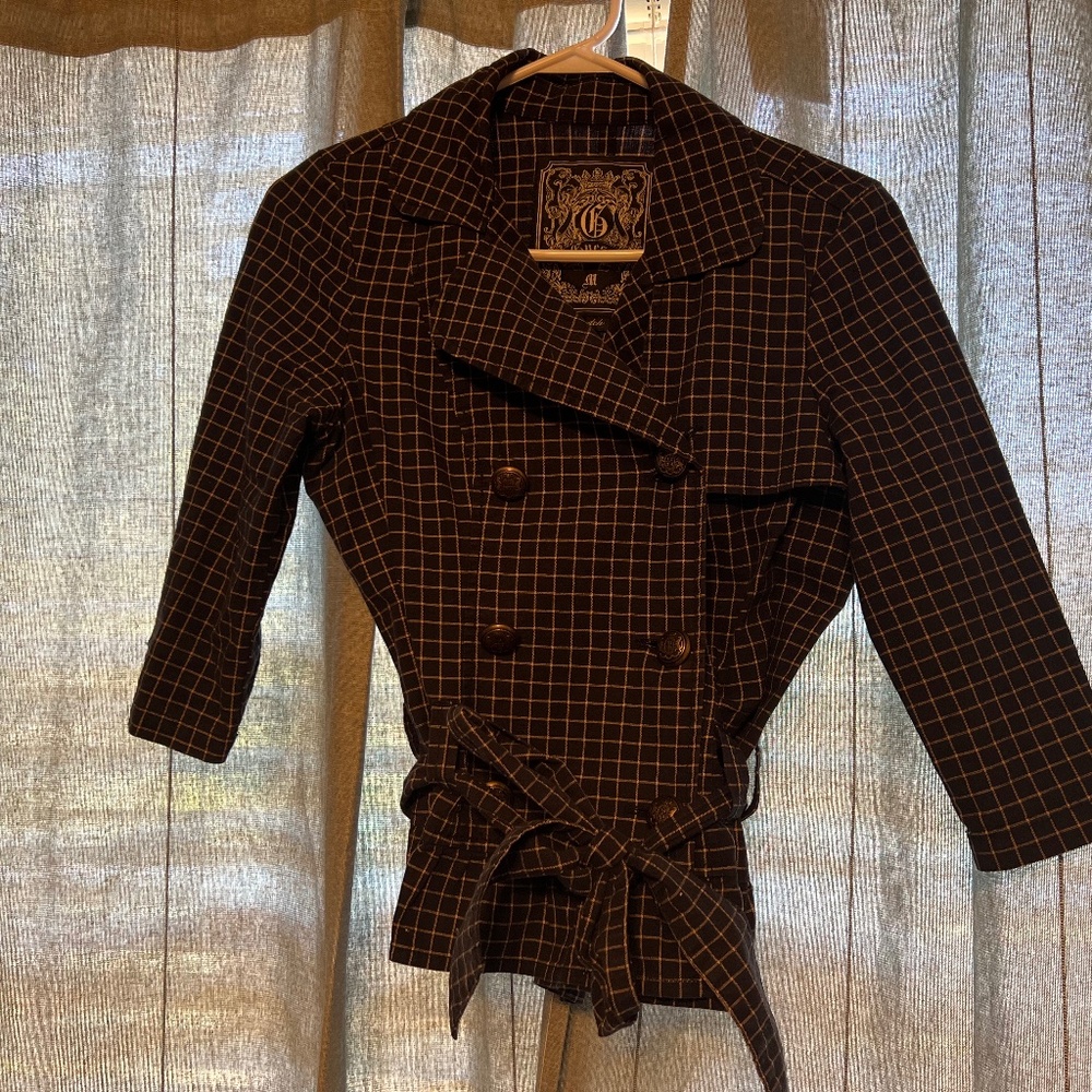 Vintage Guess Cropped Military Jacket